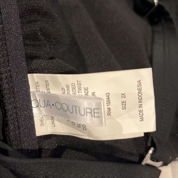 NWT Aqua Couture bikini top with swim shorts size 2x - Picture 4 of 8